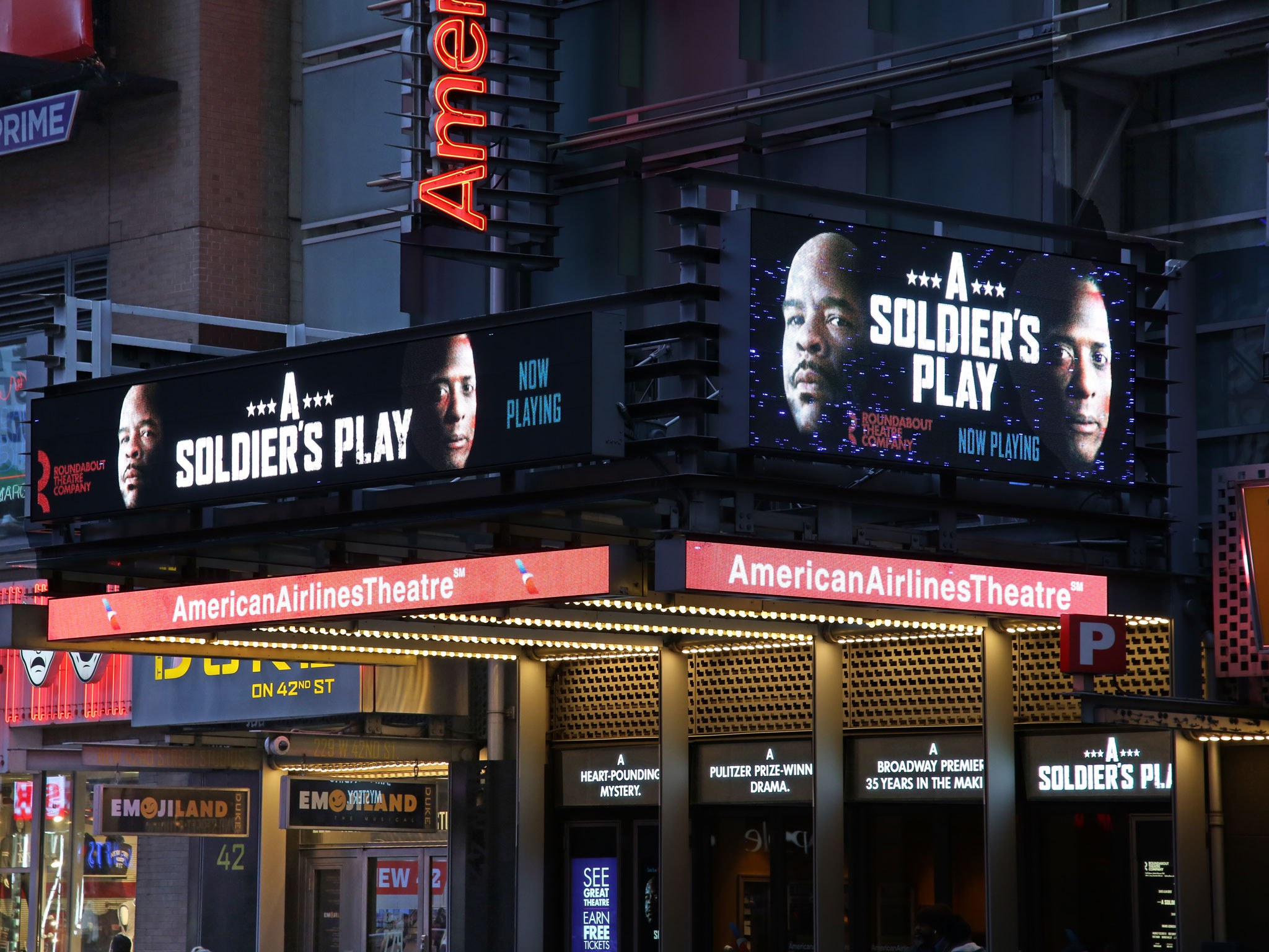 A Soldier's Play Marquee