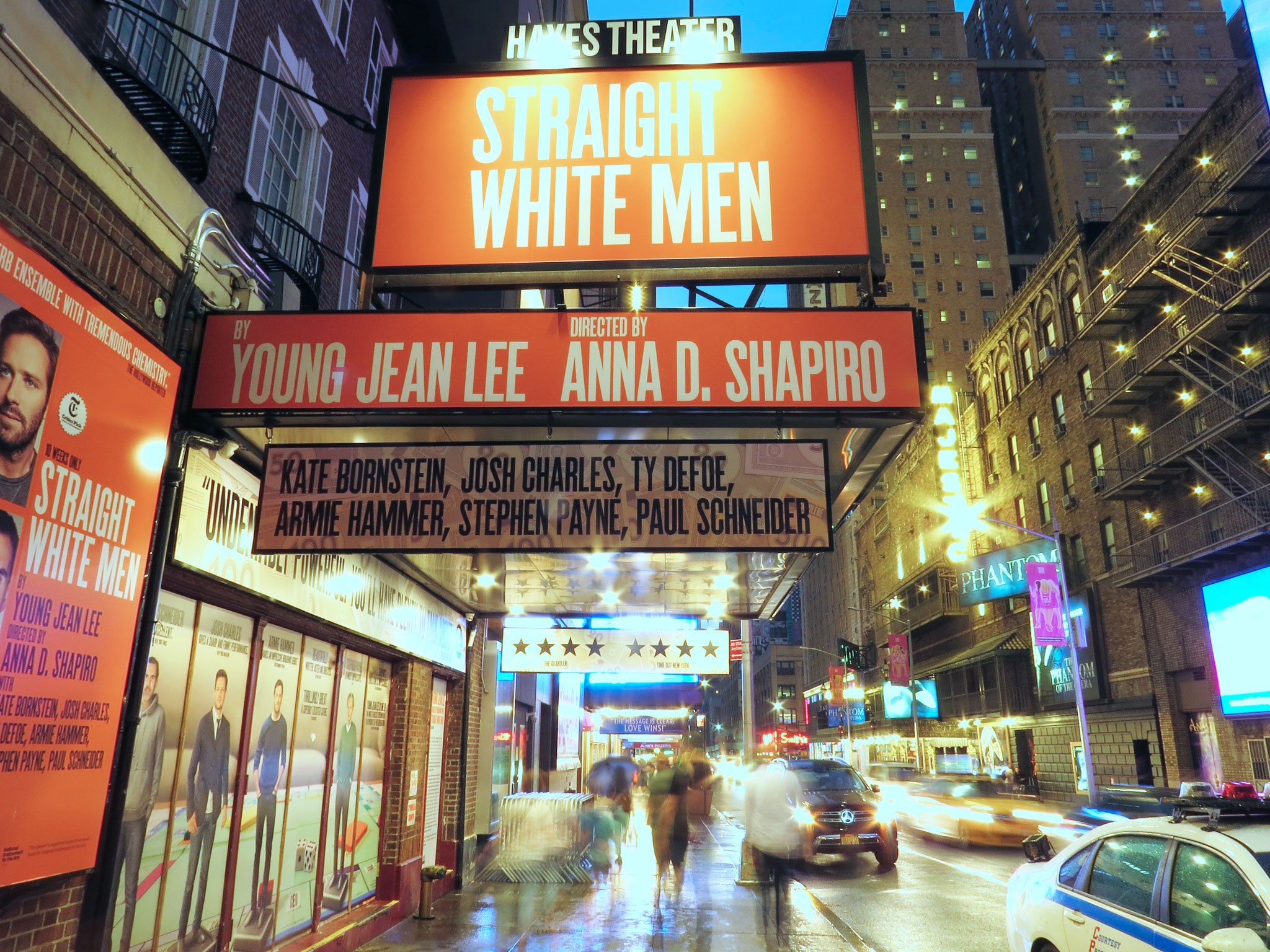 Straight White Men Broadway Theatre Marquee