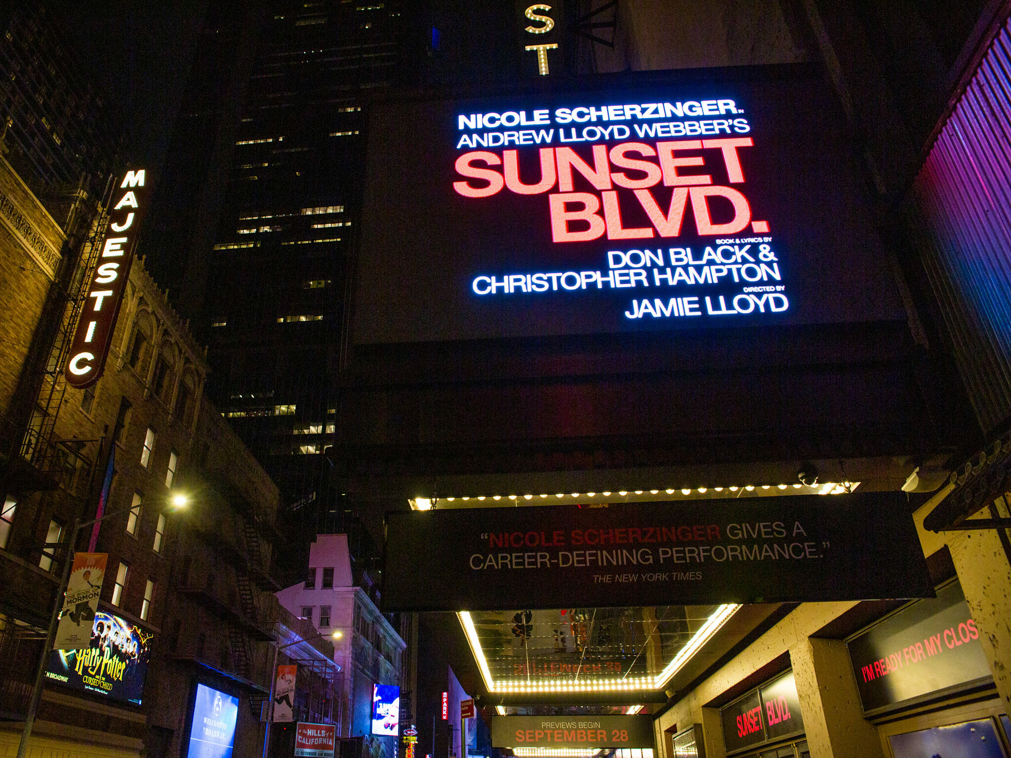 Sunset Boulevard Marquee