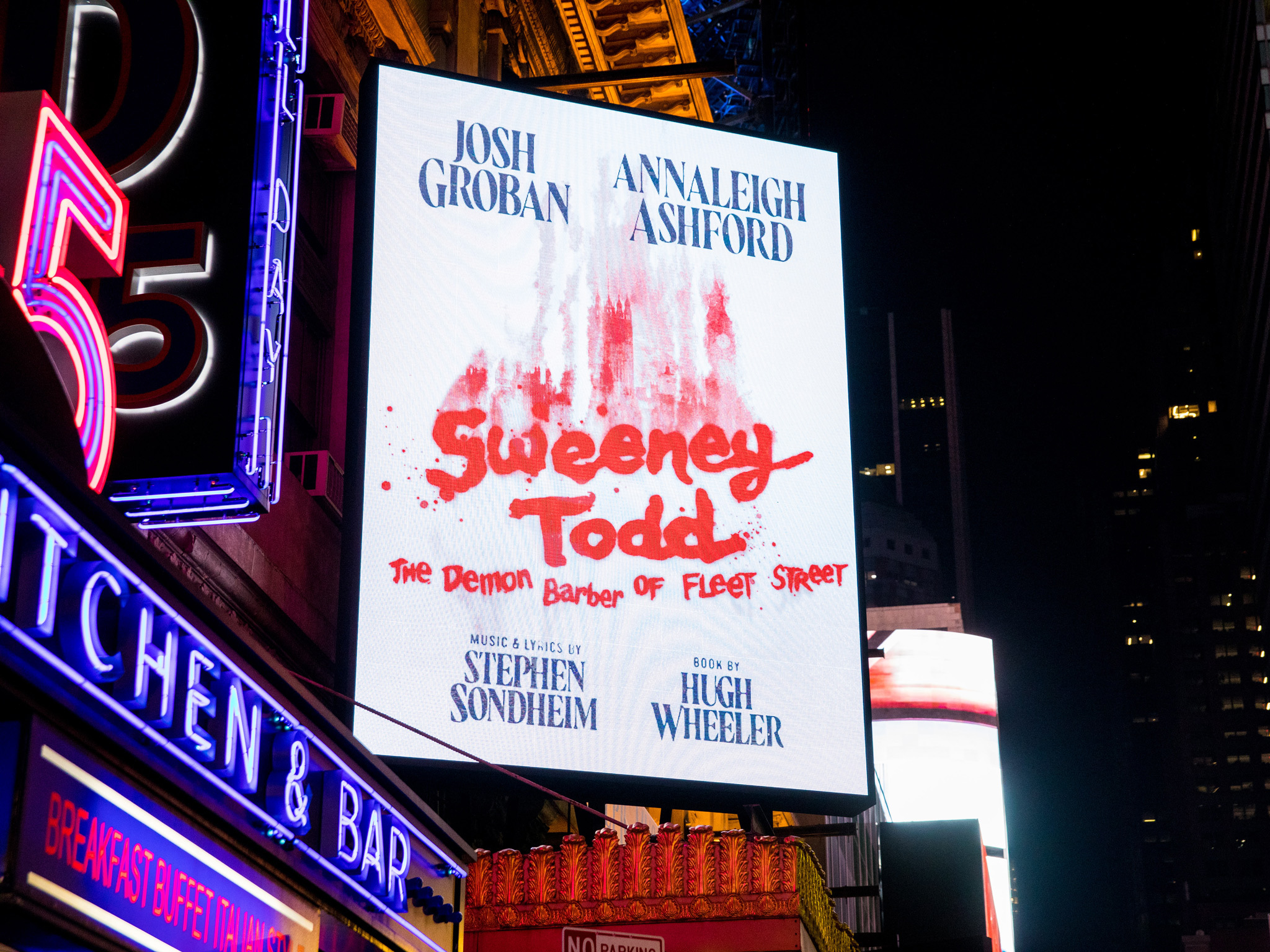 Sweeney Todd Broadway Theatre Marquee