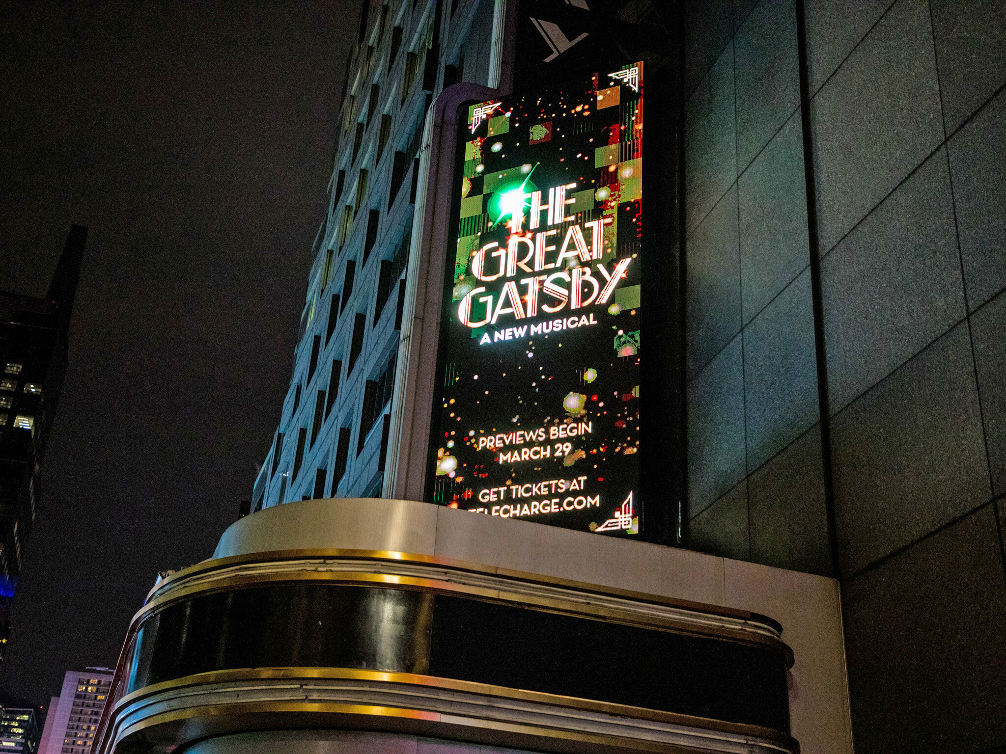 The Great Gatsby Marquee