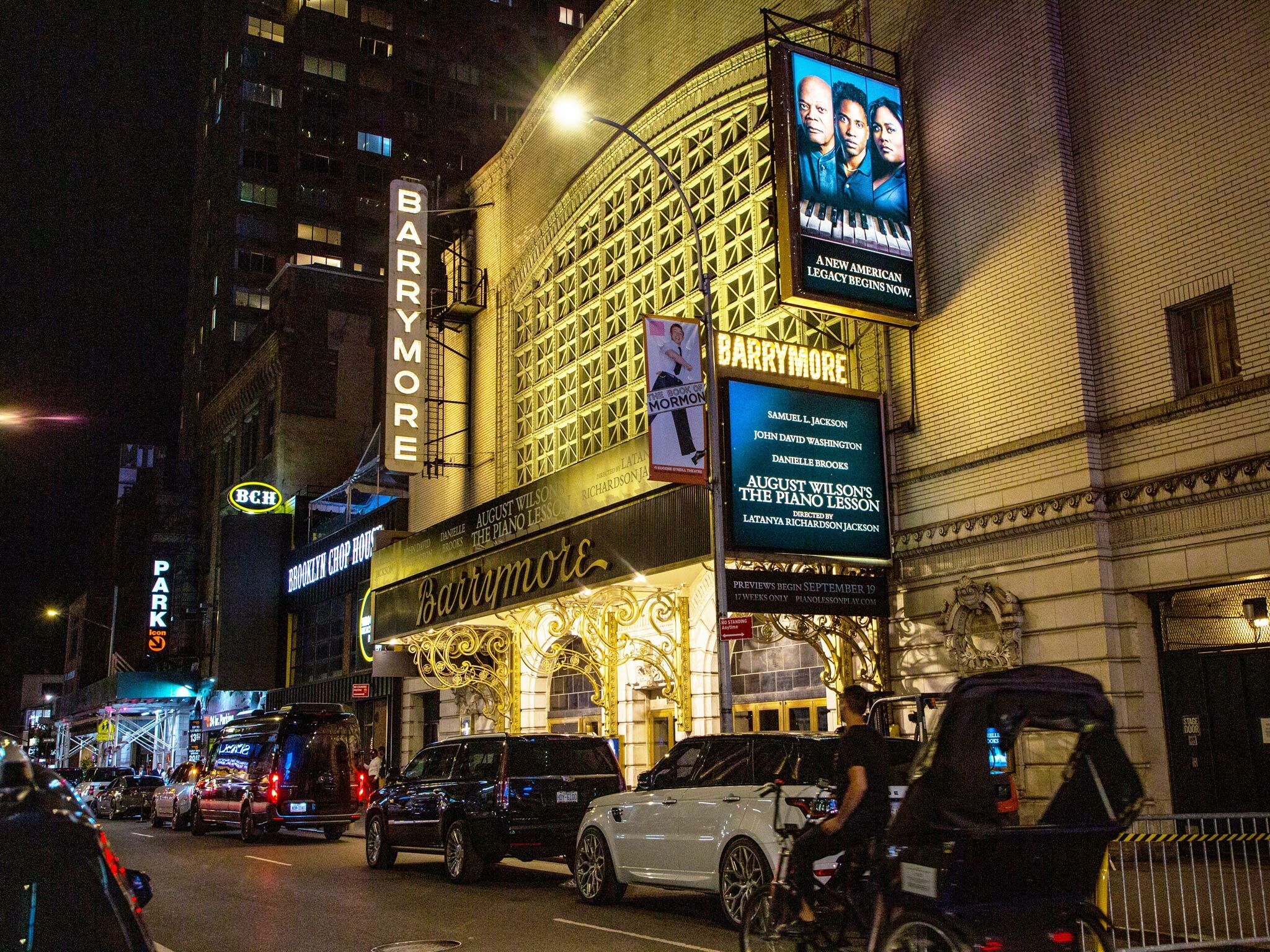 The Piano Lesson on Broadway Theatre Marquee