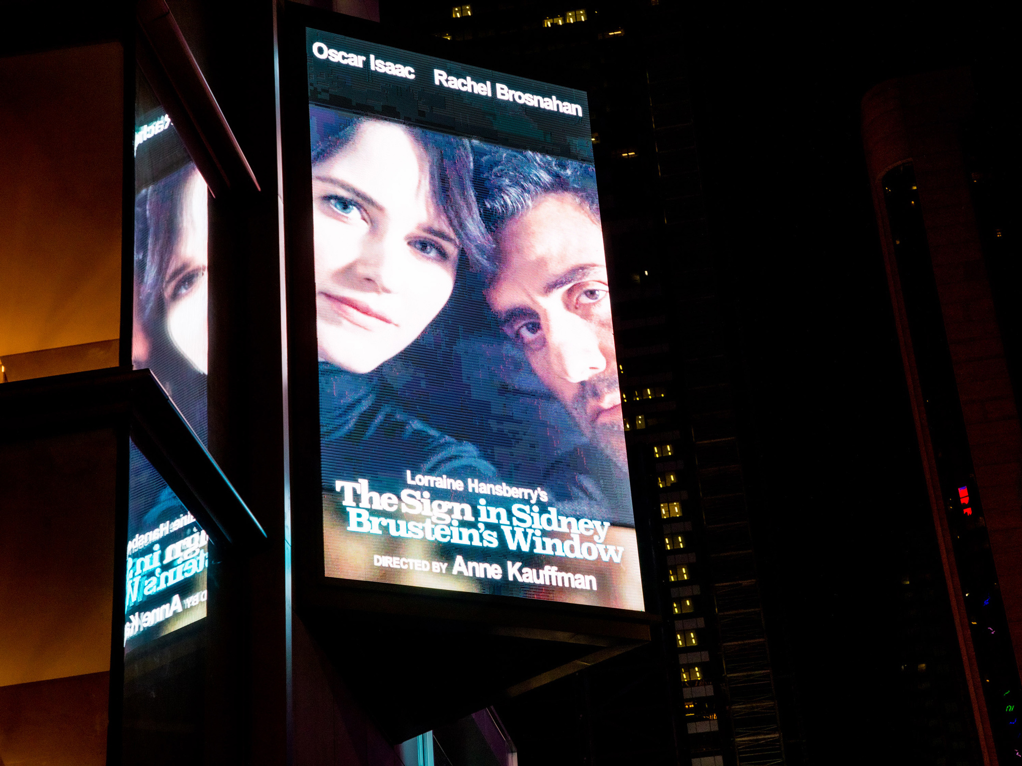 The Sign in Sidney Brustein’s Window Marquee