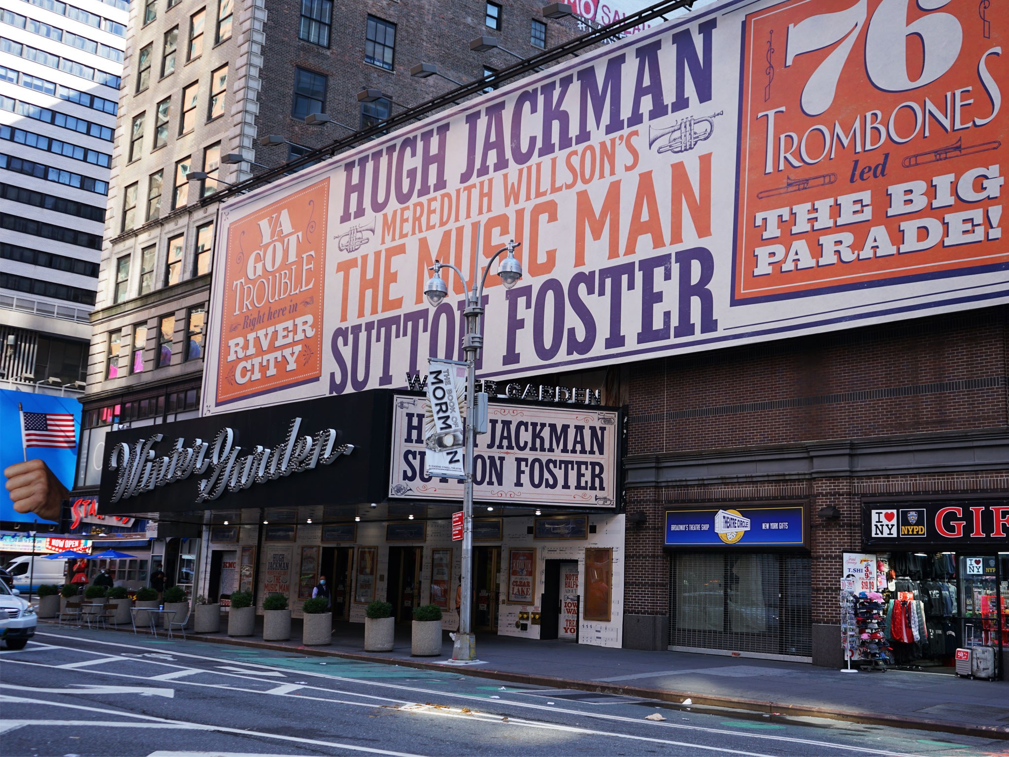 The Music Man Broadway Show Marquee Hugh Jackman