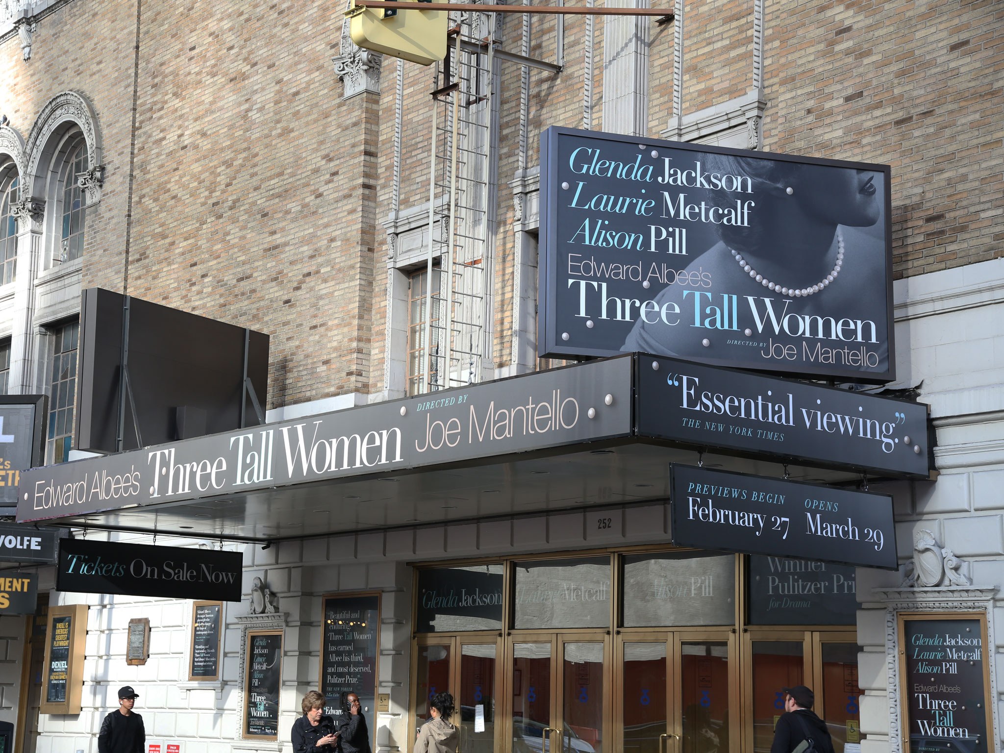 Three Tall Women Broadway Theatre Marquee