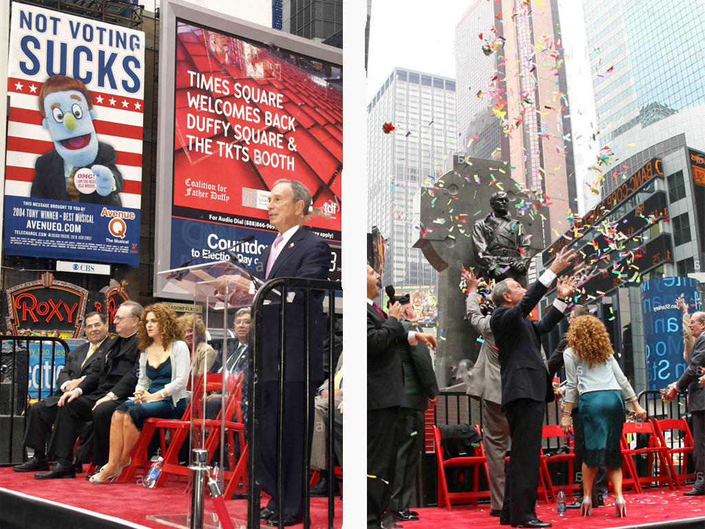 TKTS Discount Ticket Booth In Times Square Opens For Business in 2008