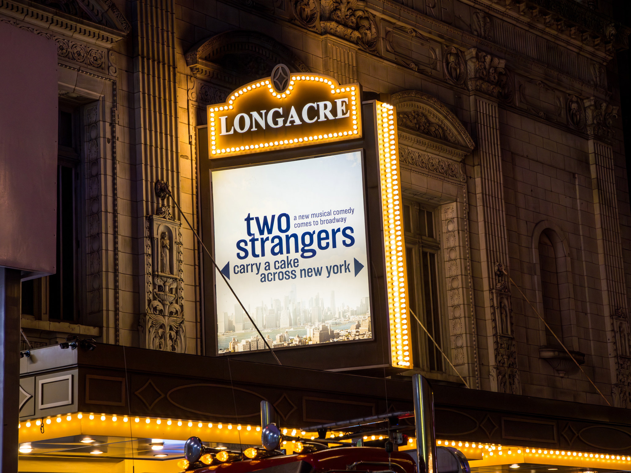 Two Strangers (Carry a Cake Across New York) Marquee