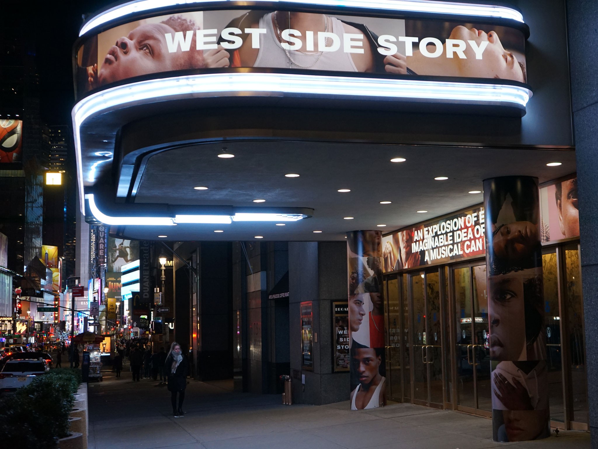 West Side Story Broadway Theatre Marquee