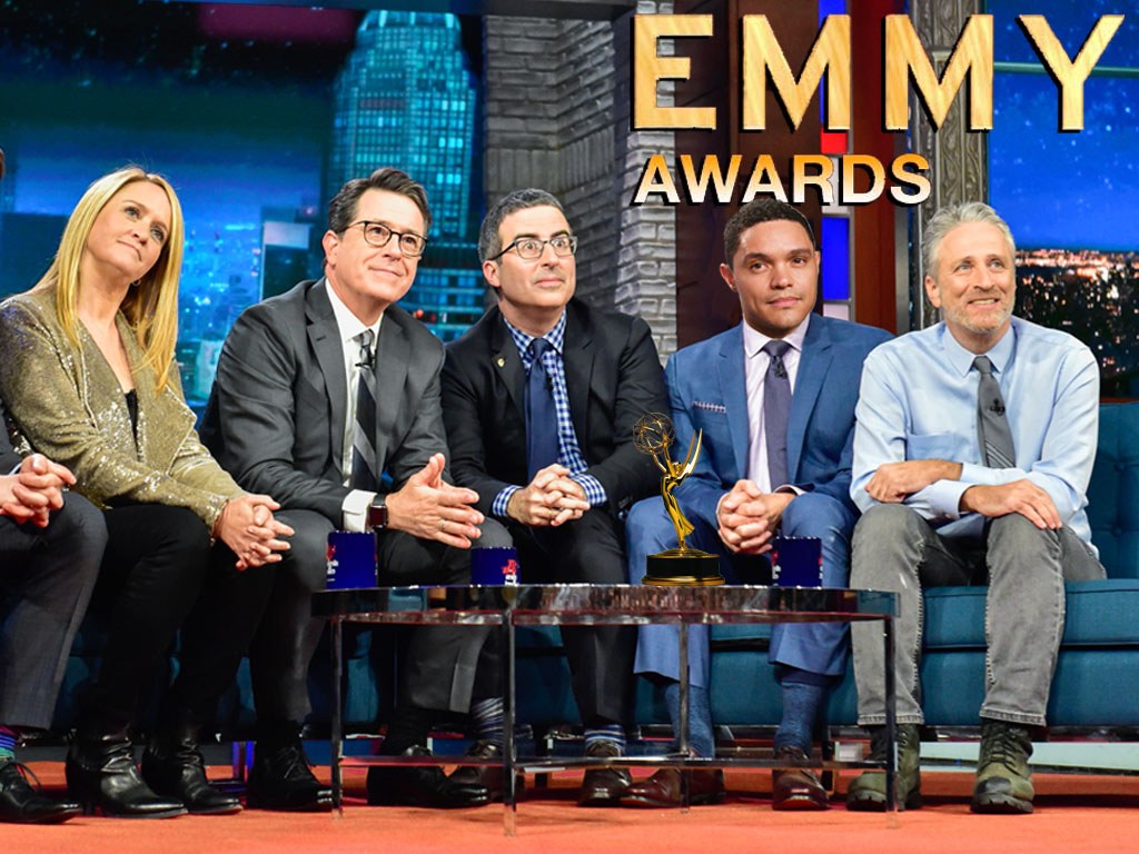 The Hosts of the Four New York New York Political Talk Shows Nominated For Emmy's with Jon Stewart