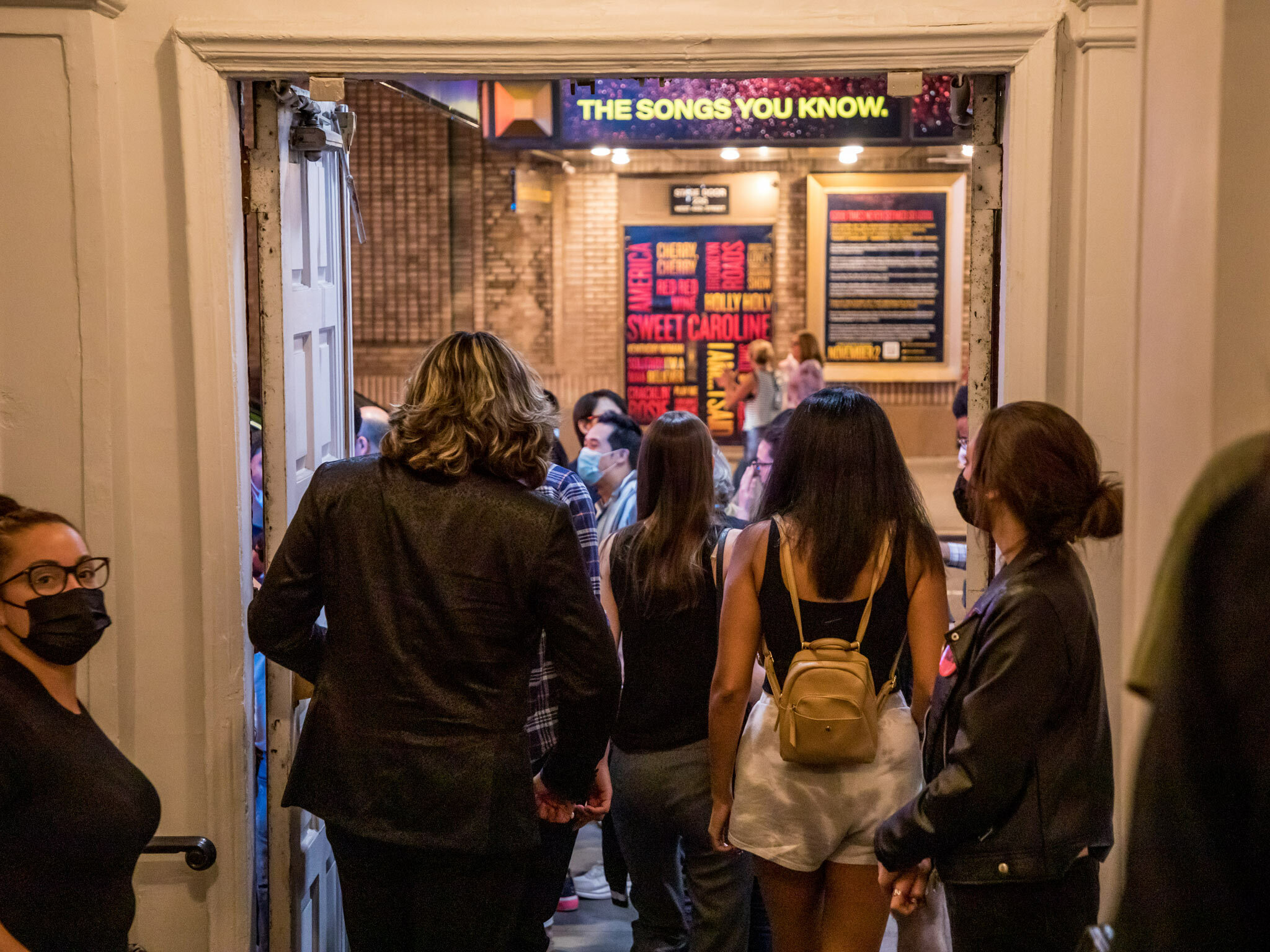 Broadway Audience Exiting Theatre