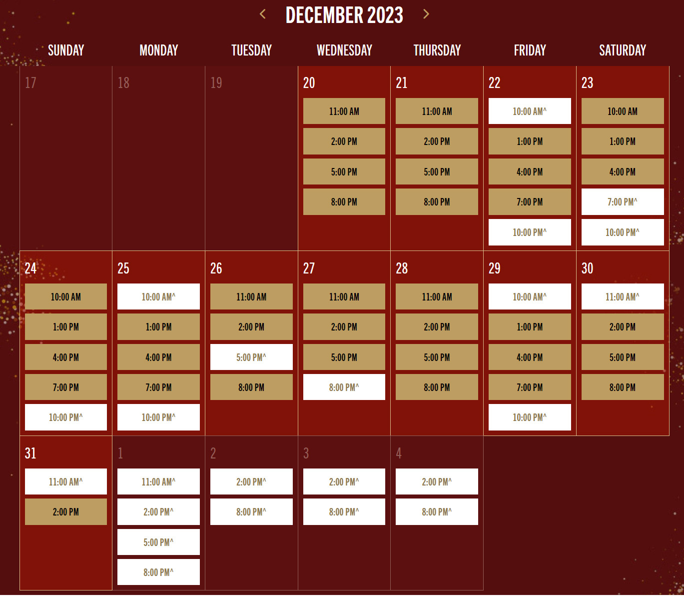 Radio City Christmas Spectacular Discount Ticket Calendar 2