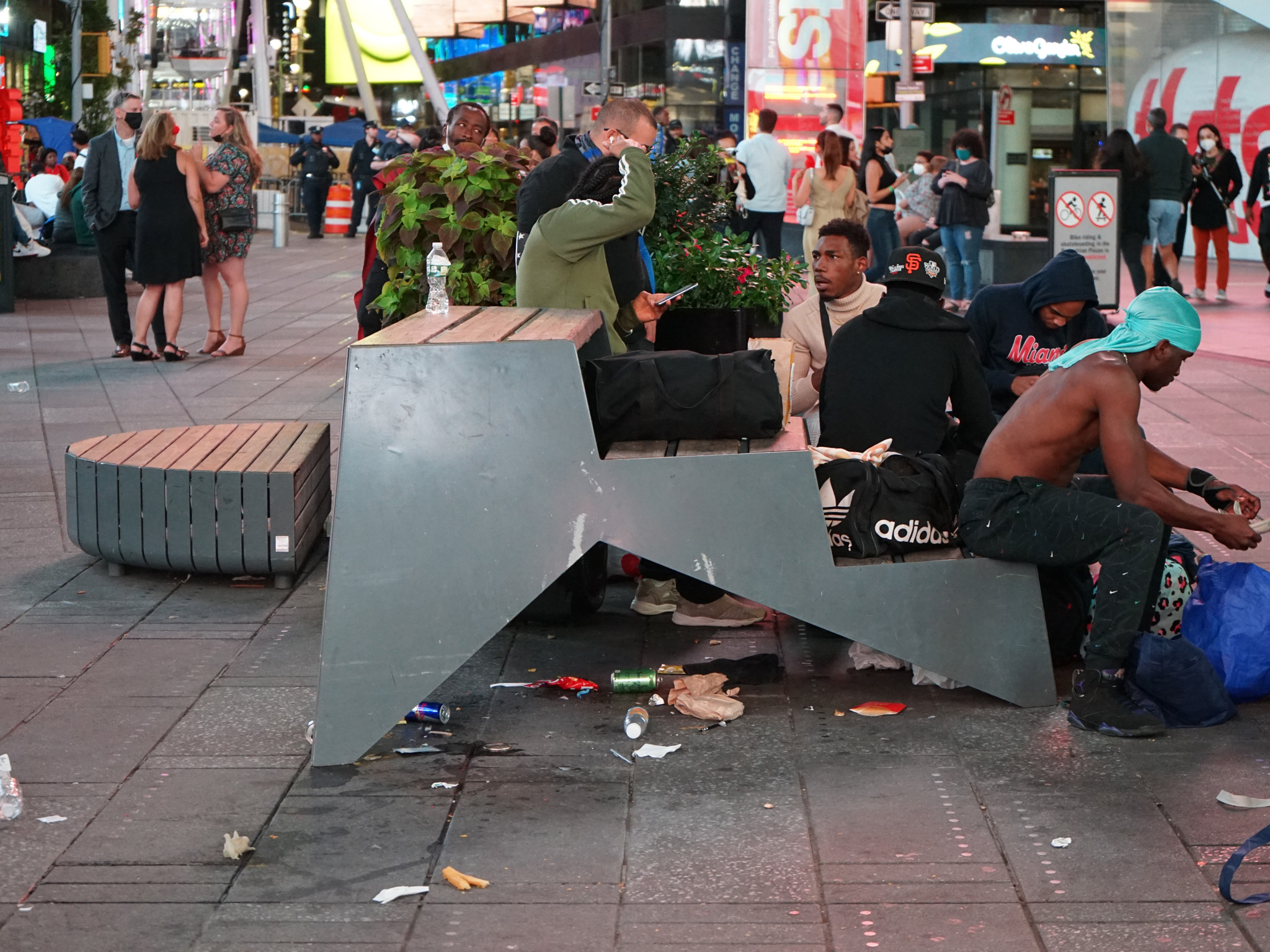 NYC Streets: Times Square Trash