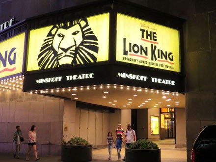 The Lion King Theatre Marquee