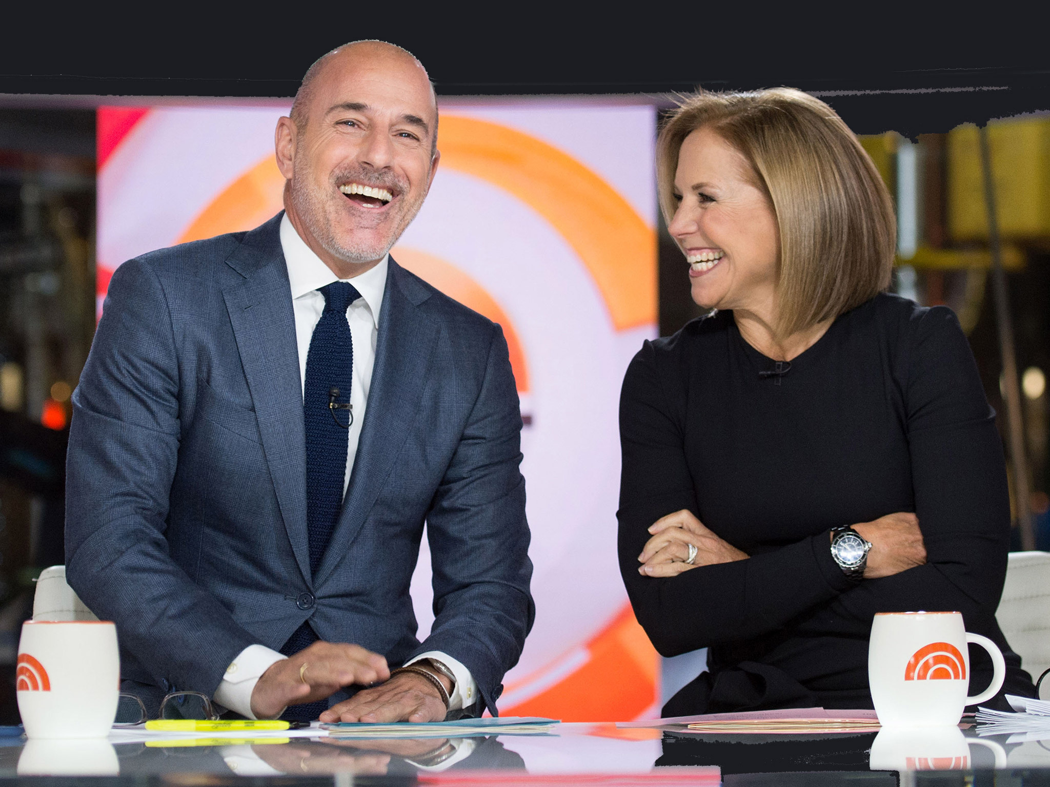 Matt Lauer and Katie Couric