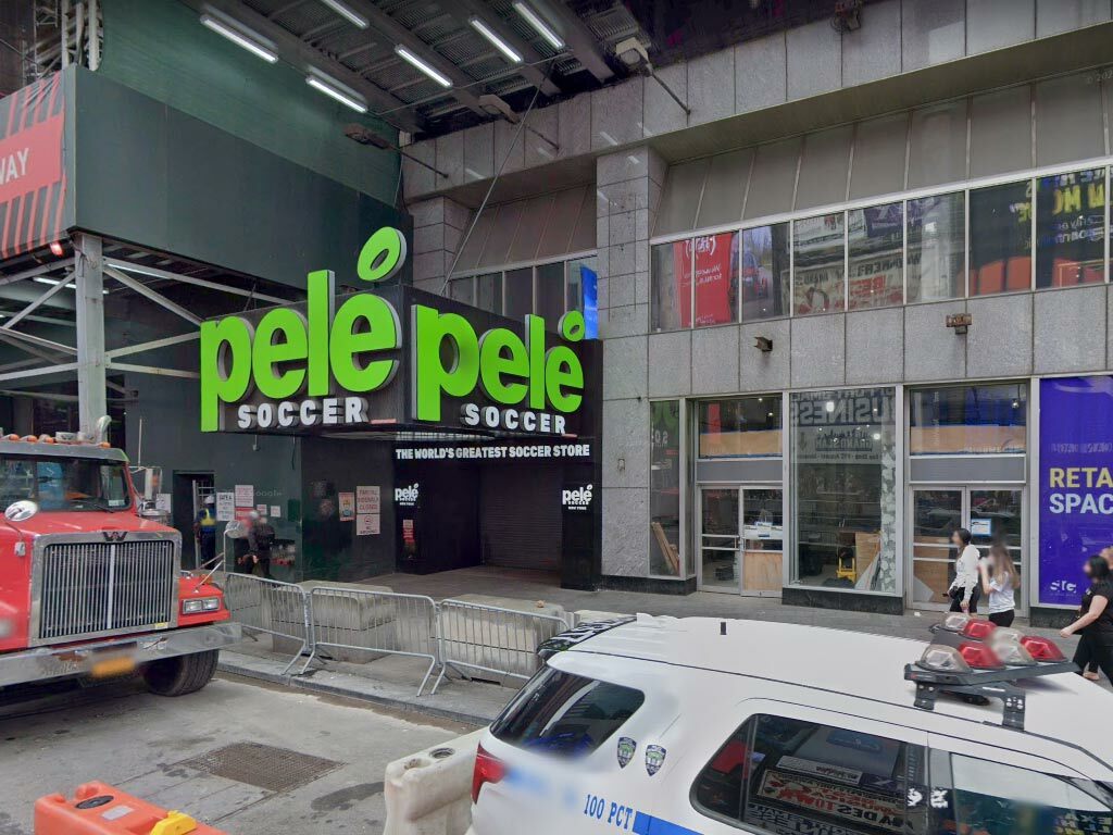 Pele Soccer Store - Former Site of Times Square Visitors Centre