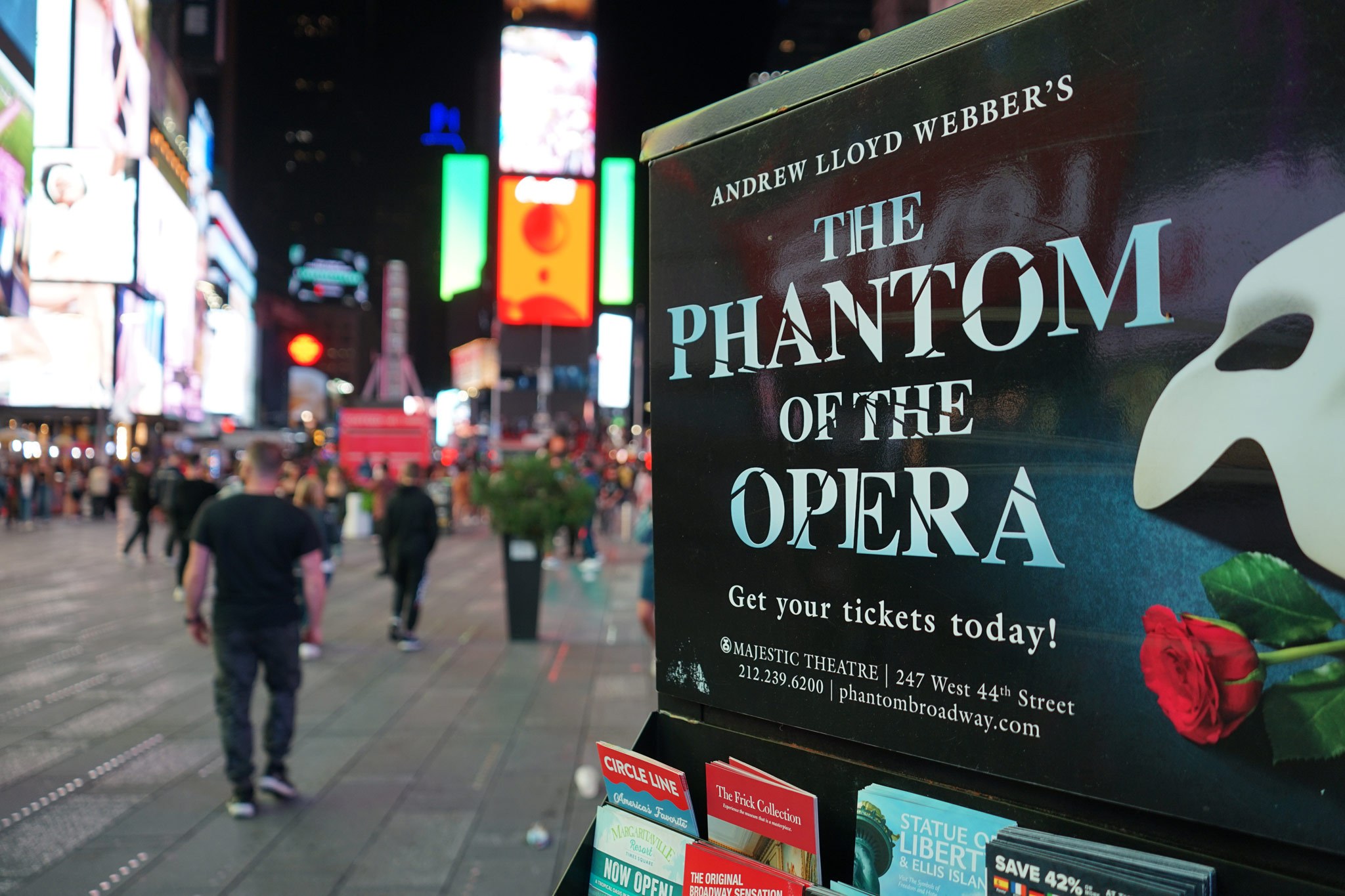 Phantom of the Opera Sign Times Square