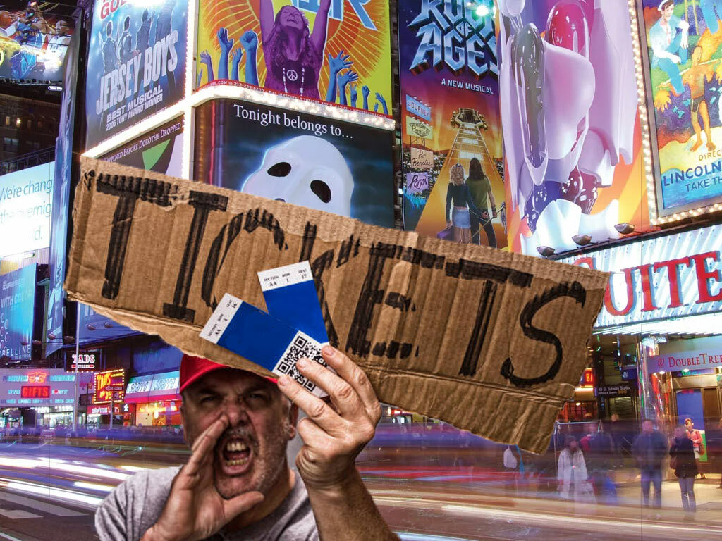 Ticket Broker Selling Tickets on Broadway