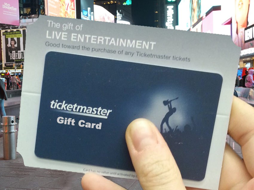 Ticketmaster gift card