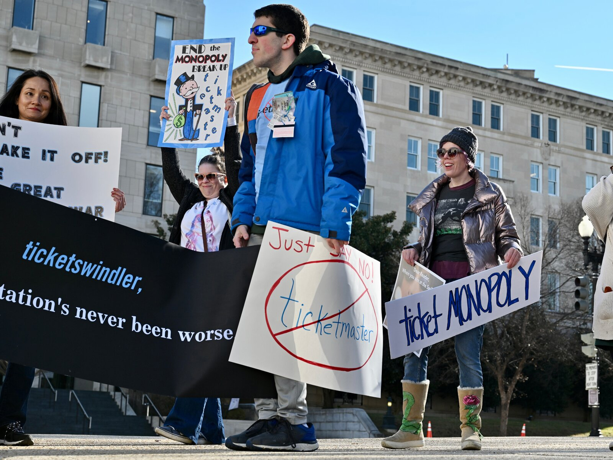 Ticketmaster Protestors