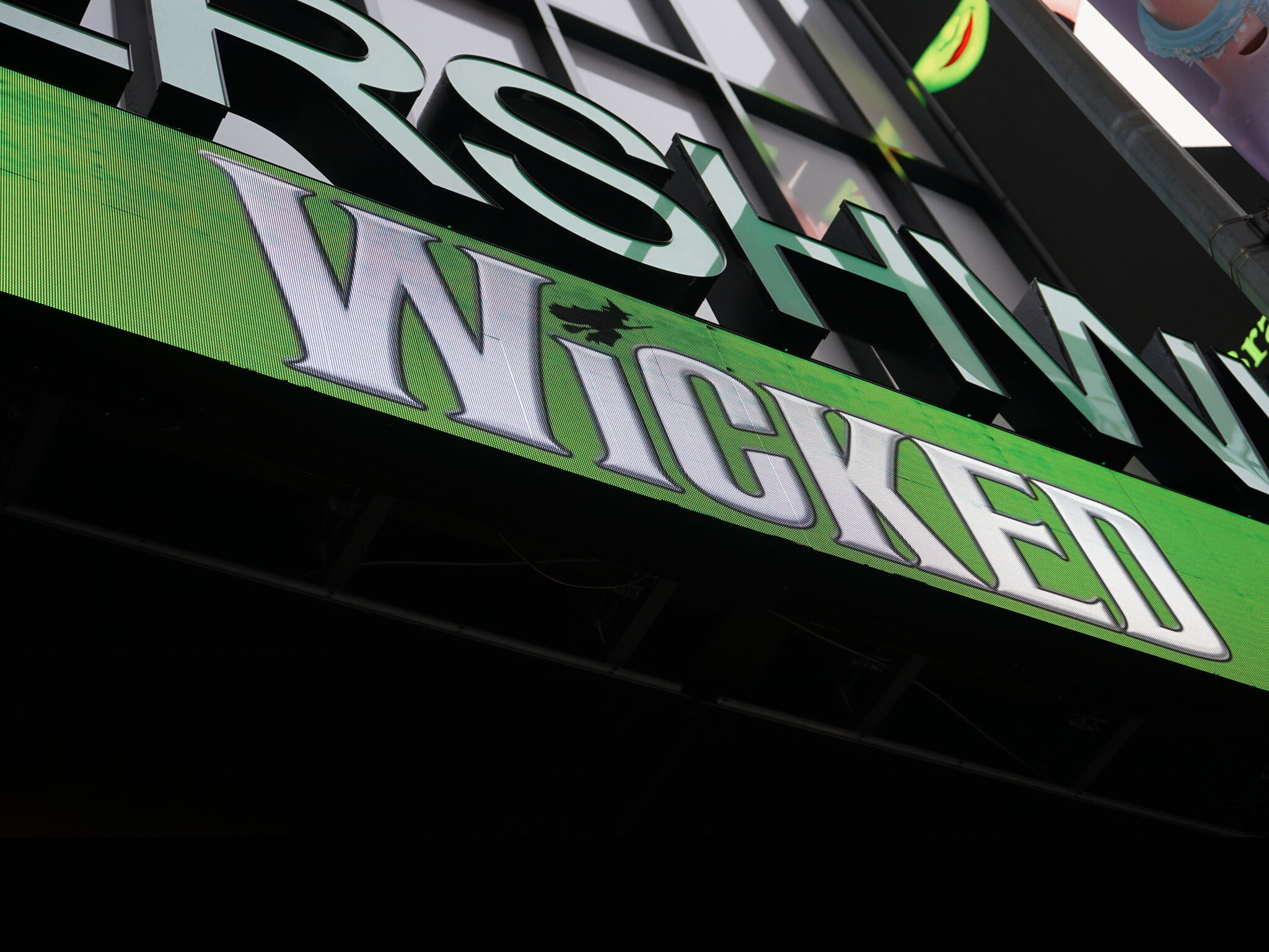 Wicked on Broadway Marquee