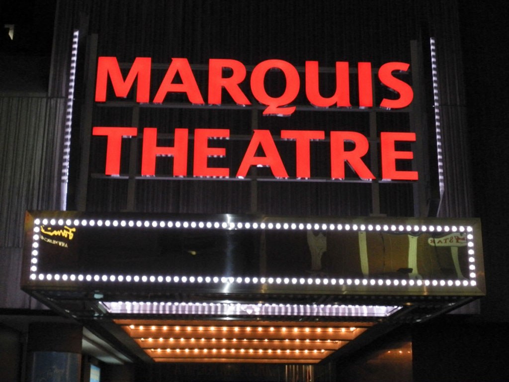 Marquis Theatre on Broadway in NYC