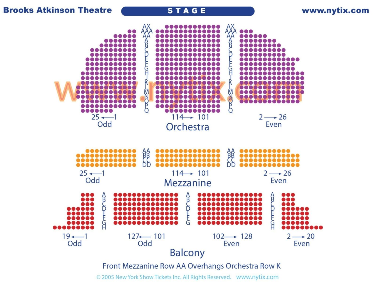 Brooks Atkinson Seating Chart