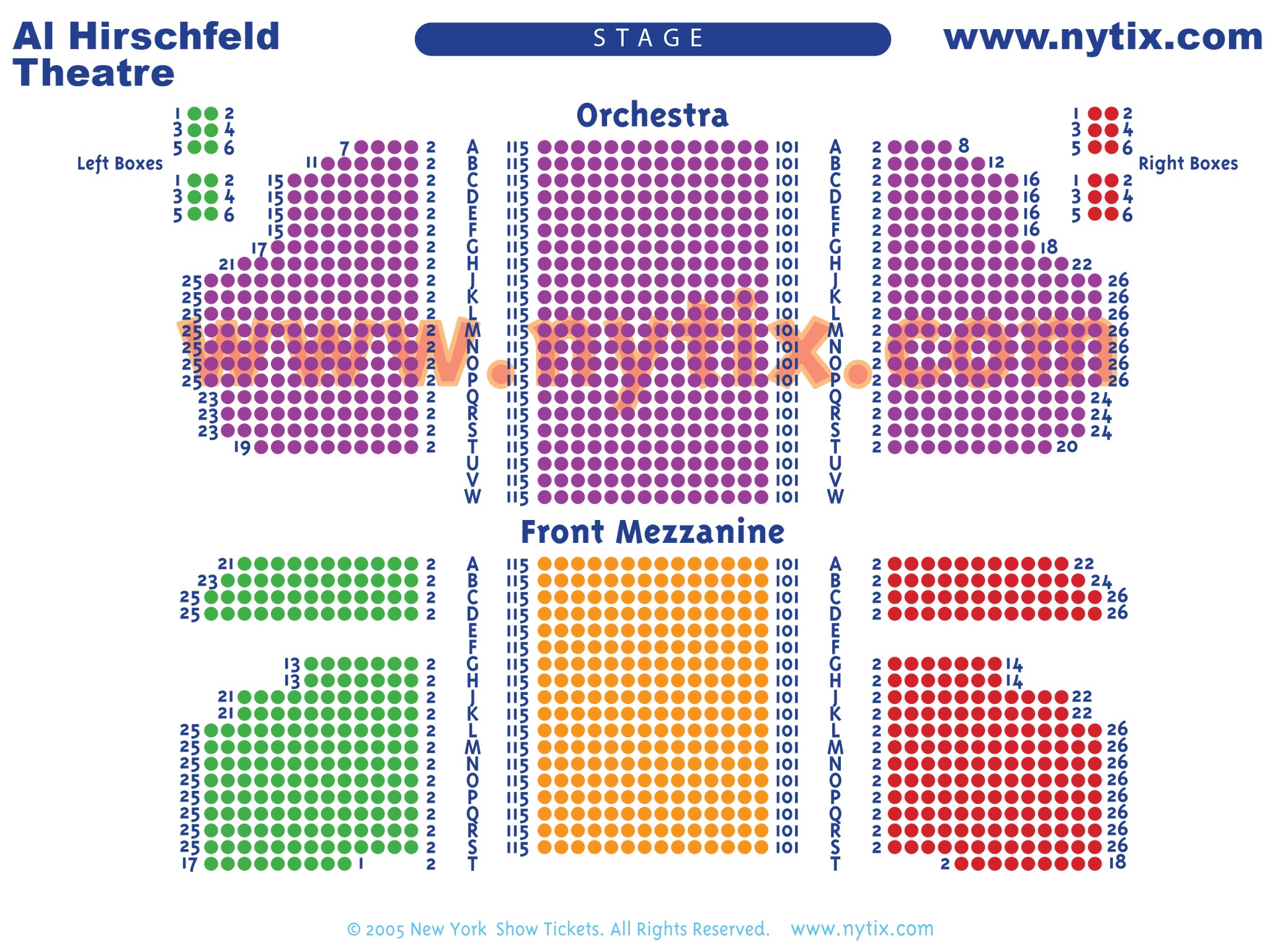 Al Hirschfeld Theatre Seating Chart
