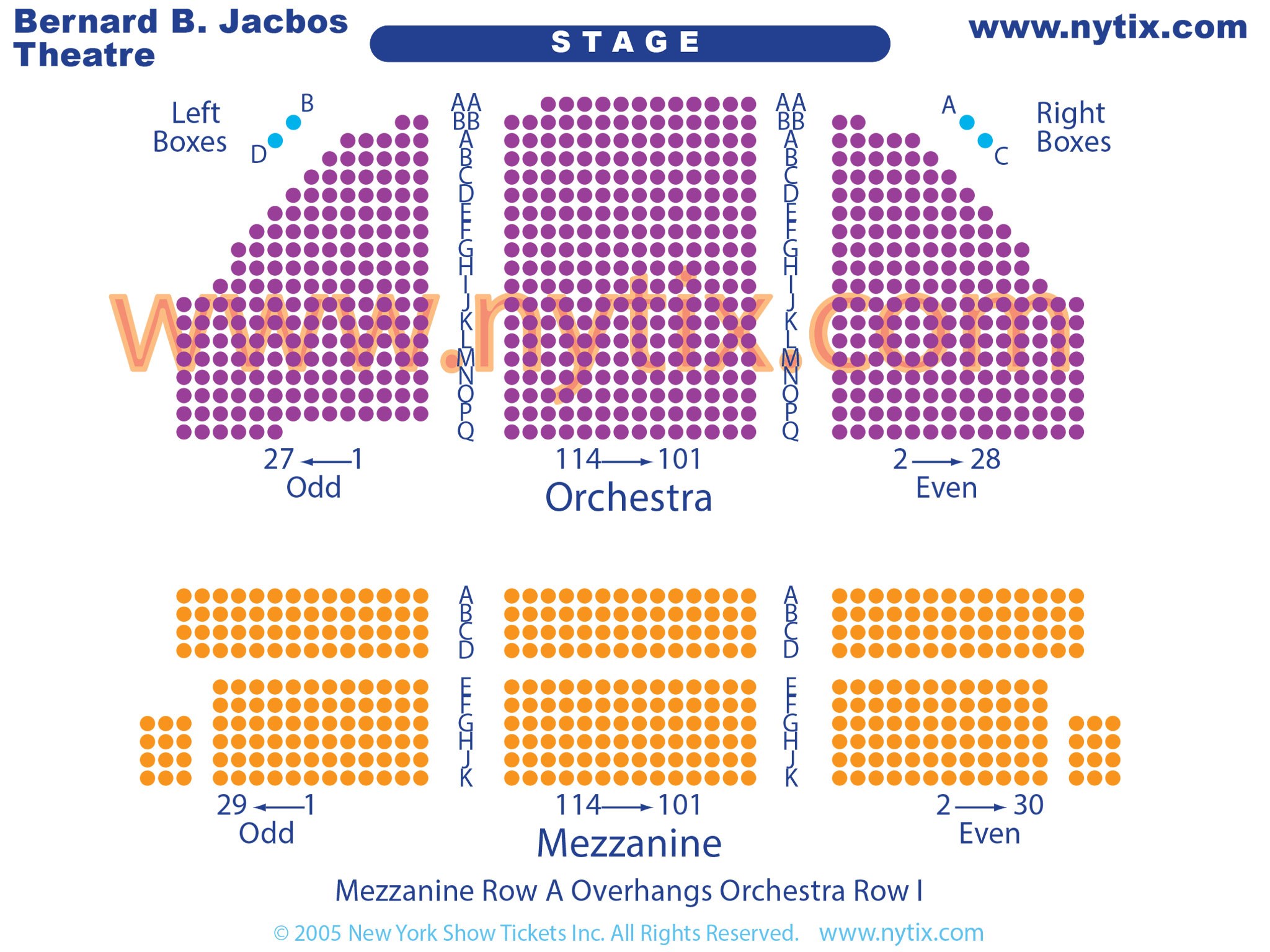 Bernard Jacobs Seating Chart