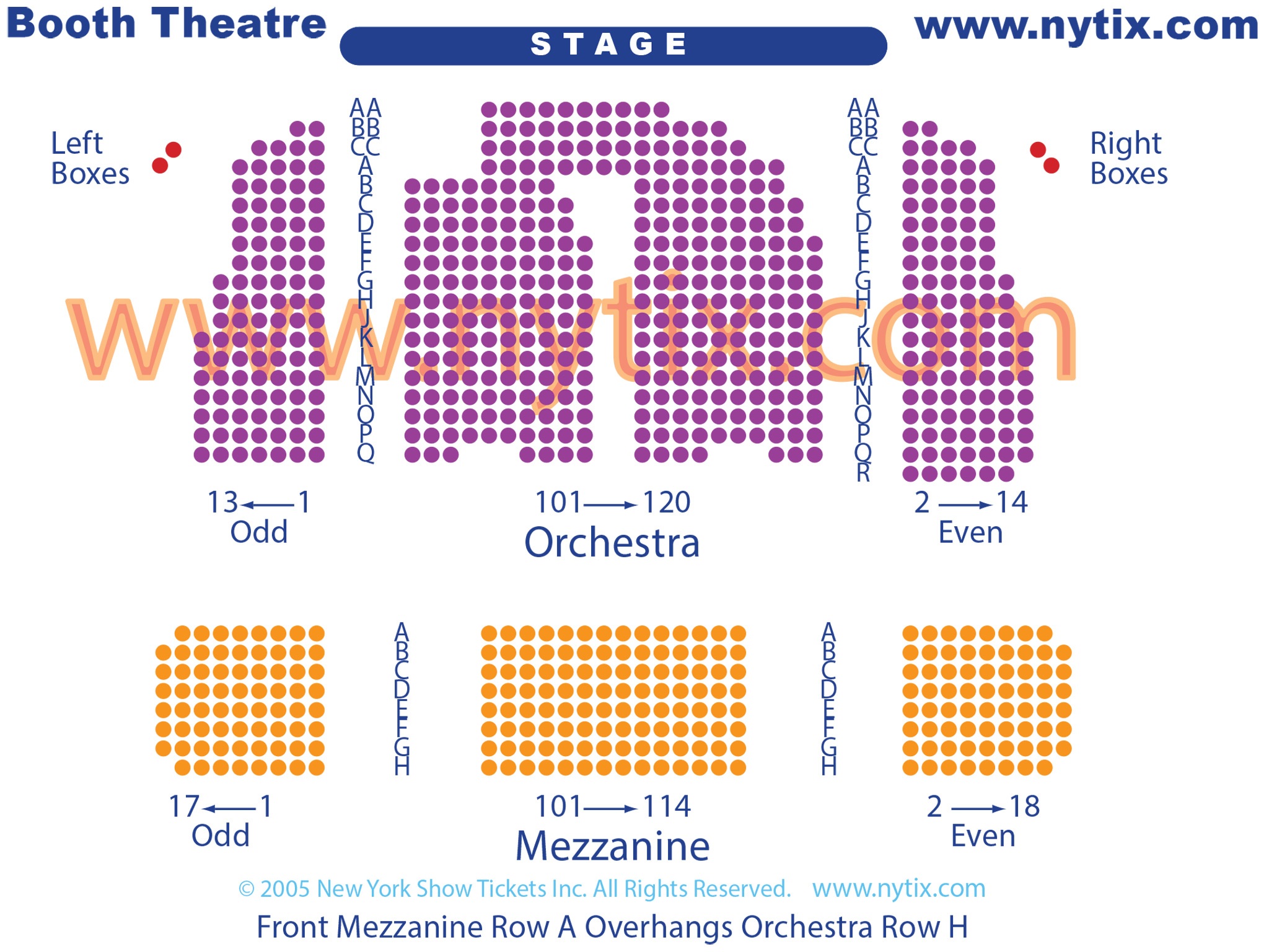 Booth Theater Nyc Seating Chart