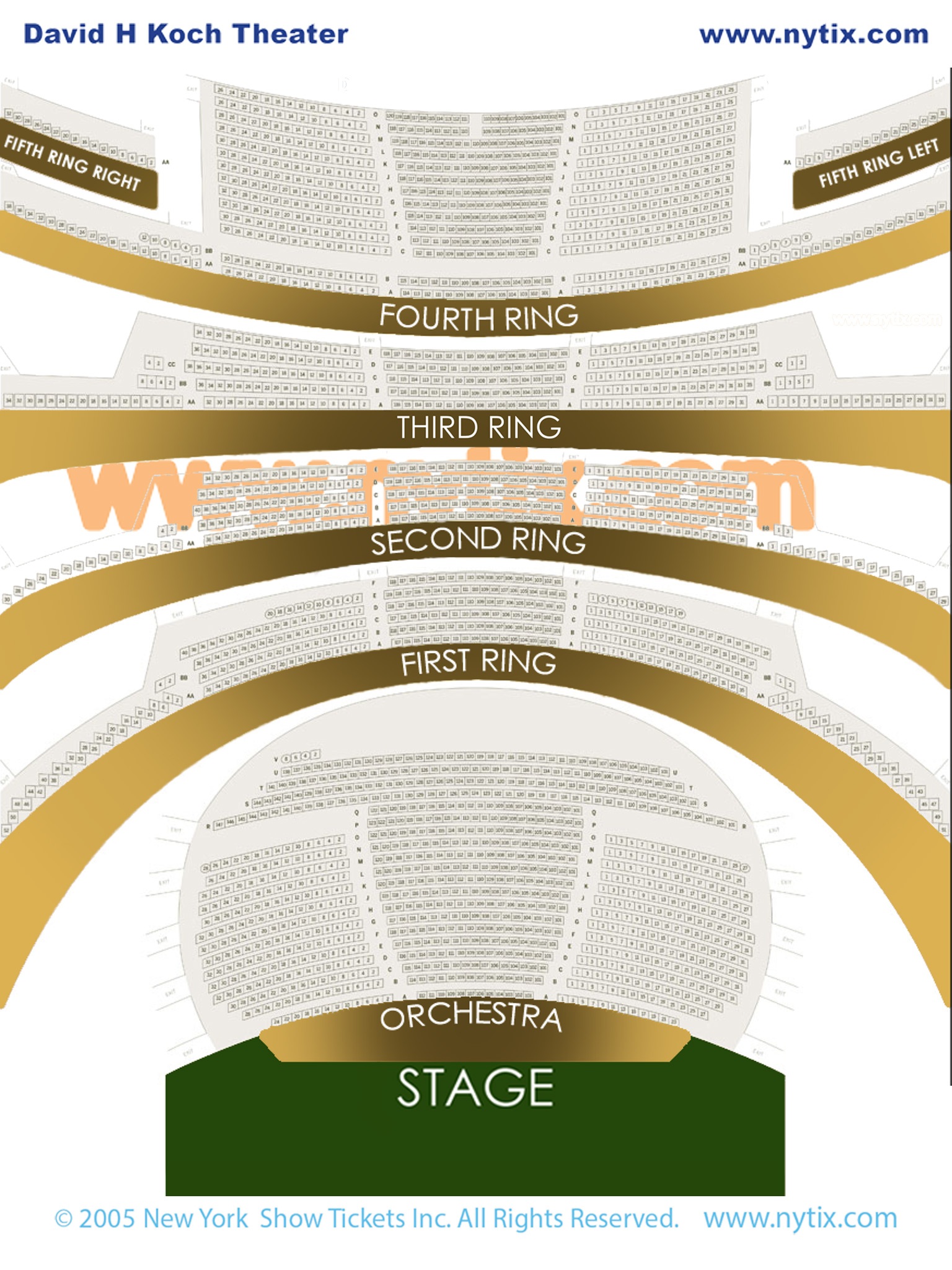 David H Koch Theater Seating Chart