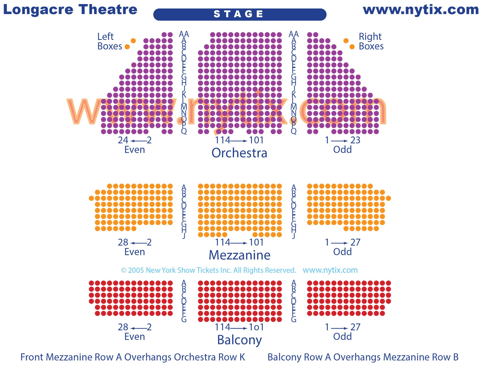 Broadway Theater New York Seating Chart
