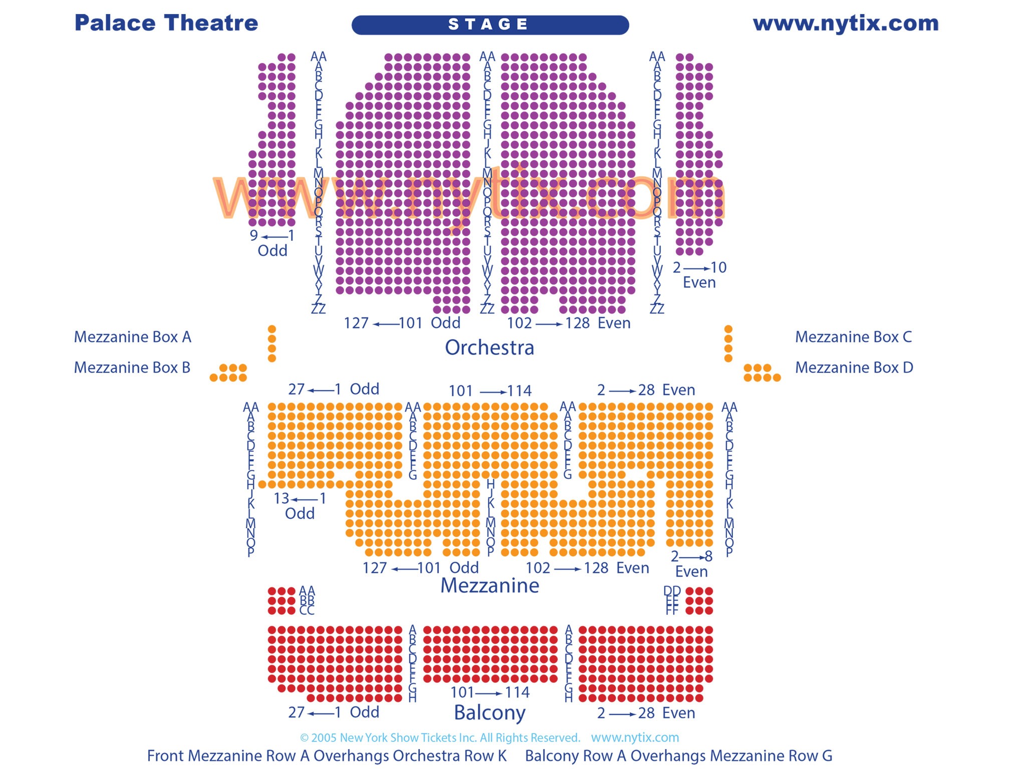 United Palace Theatre Seating Chart