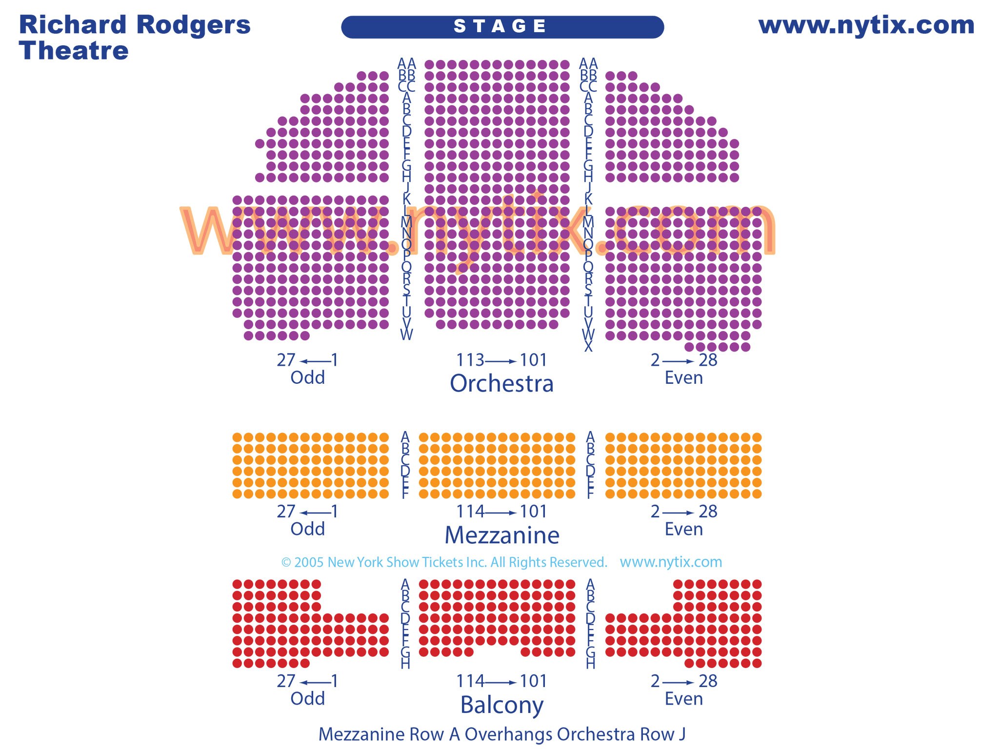 Seating Chart Hamilton Nyc